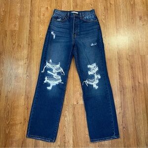 Women’s Cello Wide Leg Distressed Jean